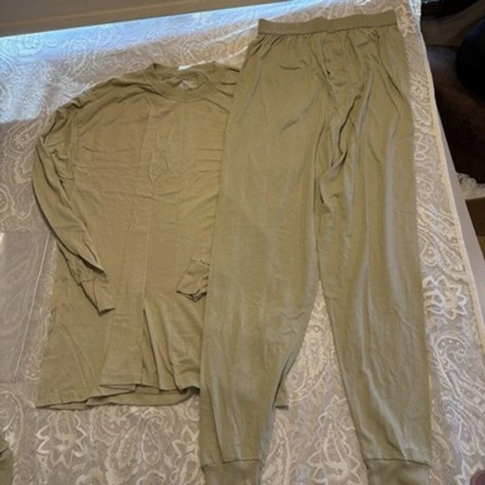 US Military Issue Long John Tops & Bottoms Thermal Sz X Large Dry Duke